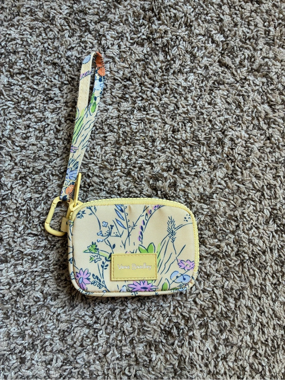Vera Bradley Yellow Floral Wristlet Wallet